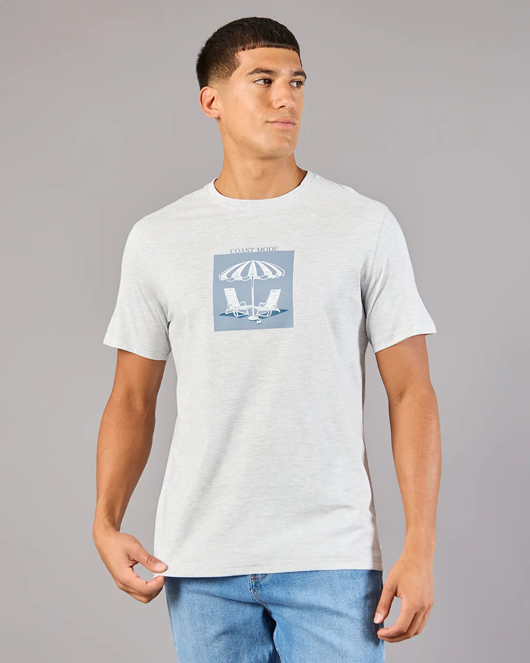 Men White Printed Basic T-Shirt sold by Redtag