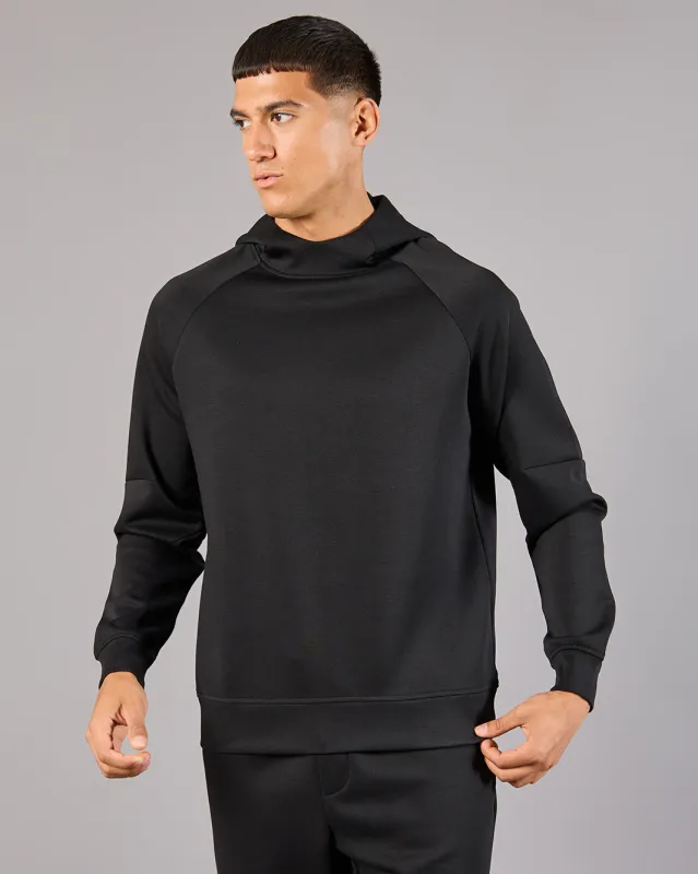 Men Black Hooded Sweatshirt sold by Redtag