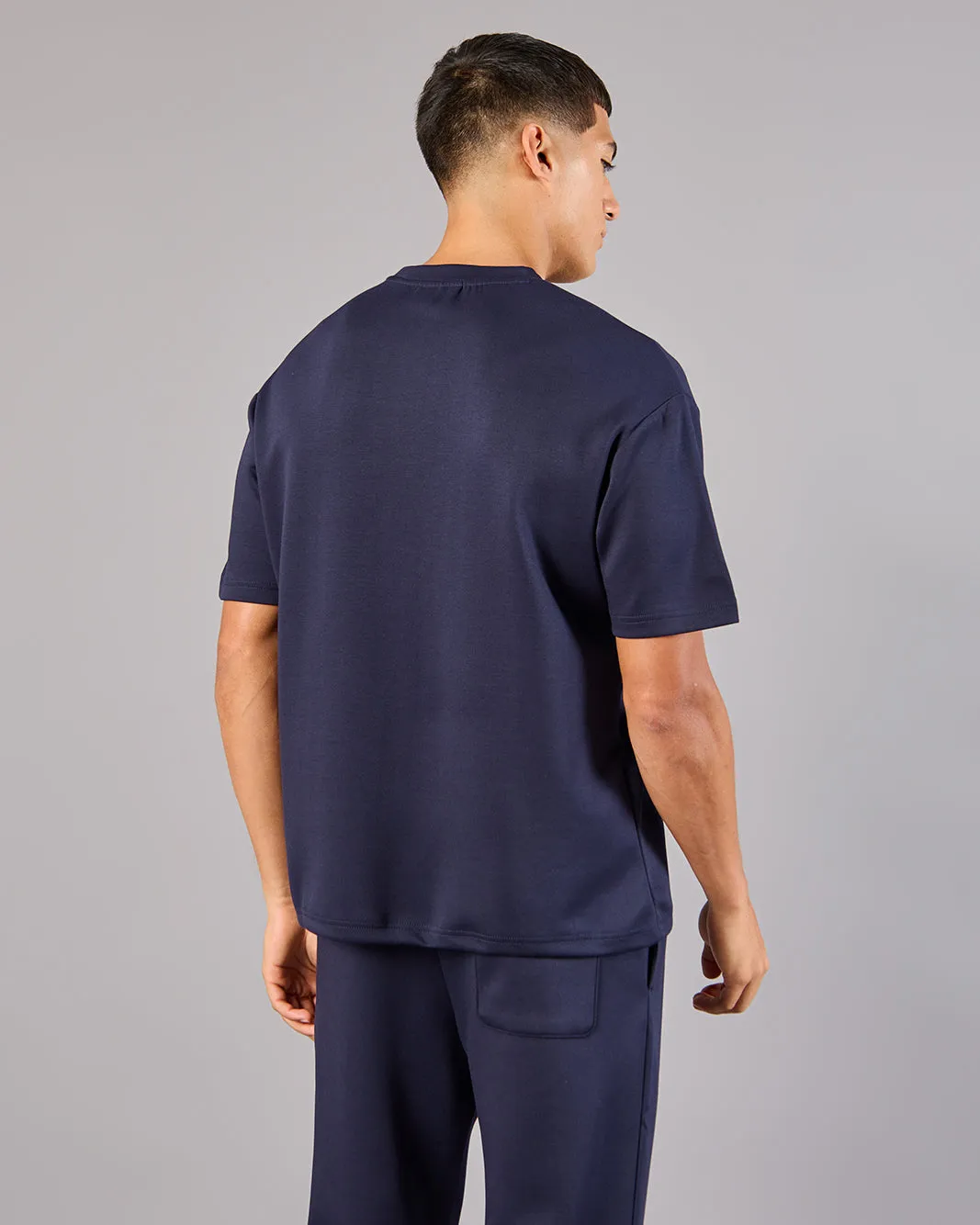 Men Navy Modal Active T-Shirt sold by Redtag product image thumbnail 3