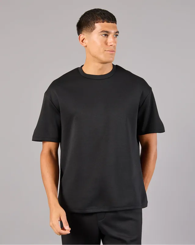 Men Black Modal Active T-Shirt sold by Redtag