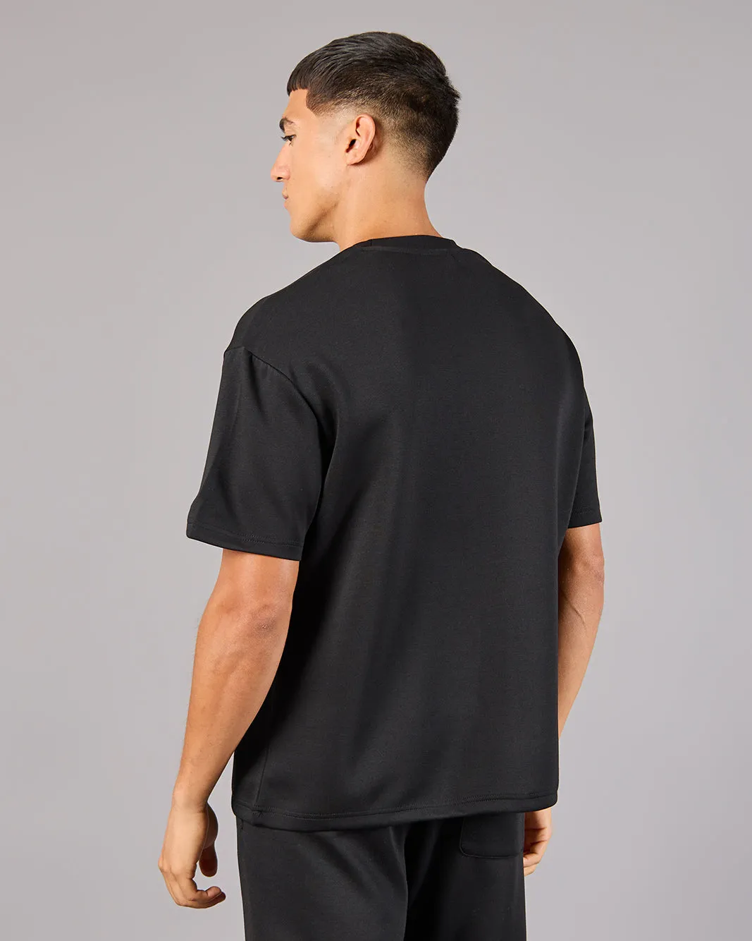 Men Black Modal Active T-Shirt sold by Redtag product image thumbnail 3