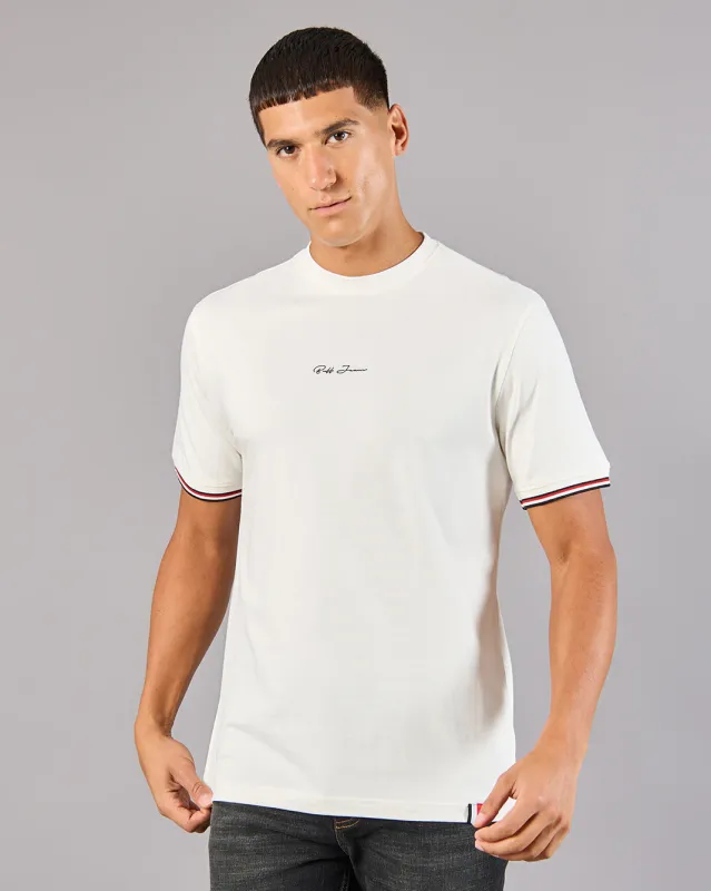 Men White Embellished T-Shirt made by Redtag