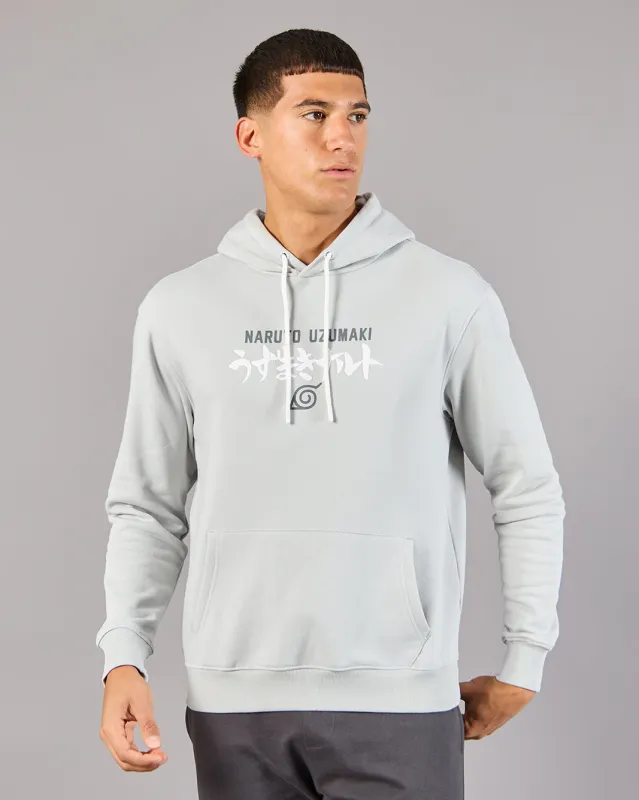 Men Grey Naruto Print Hooded Sweatshirt sold by Redtag
