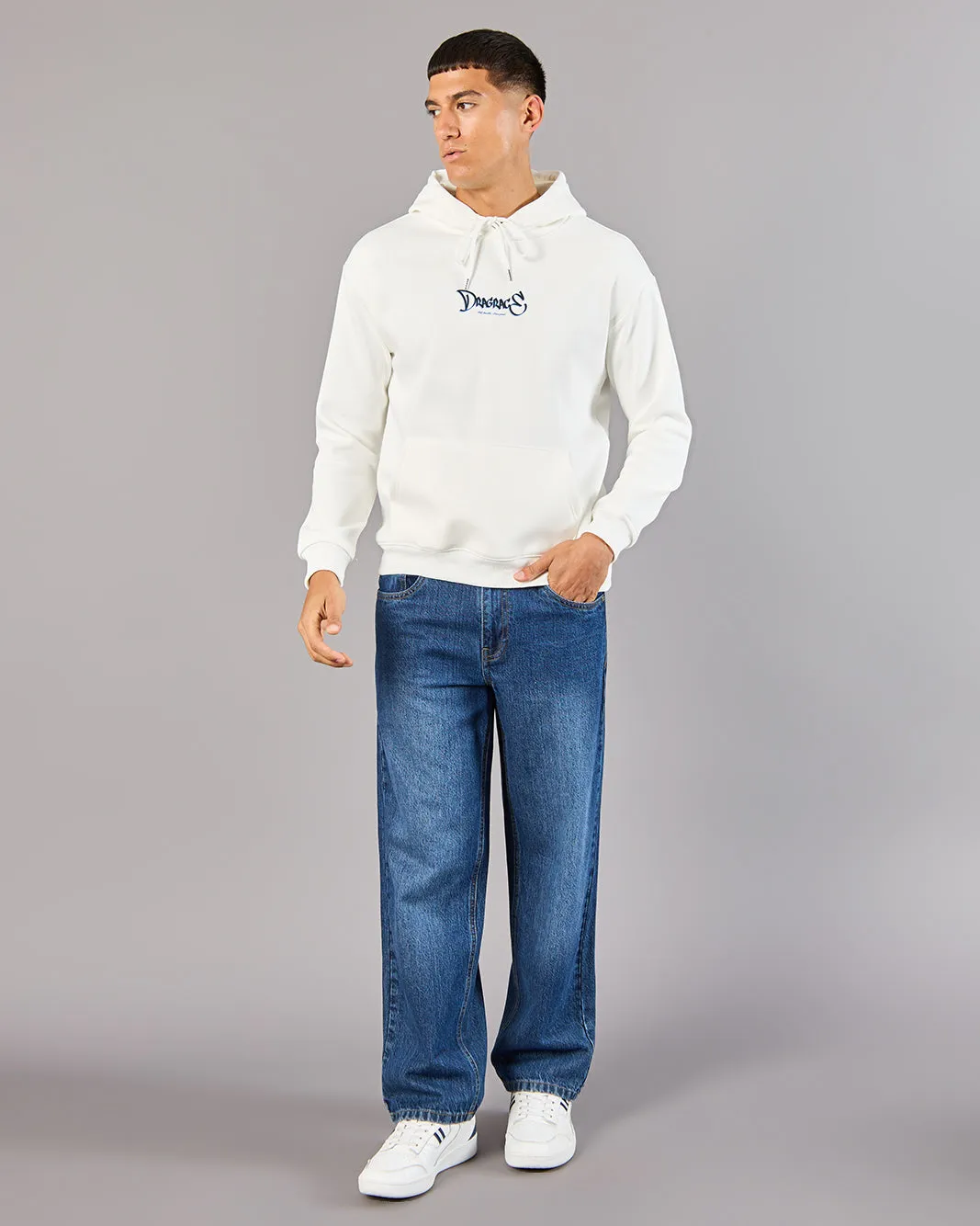 Men Front & Back Embroidered Hooded Sweatshirt sold by Redtag product image thumbnail 2