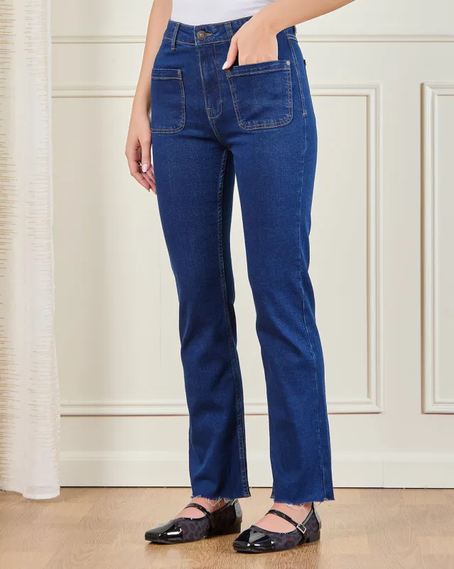 Women Blue Flared Jeans sold by Redtag