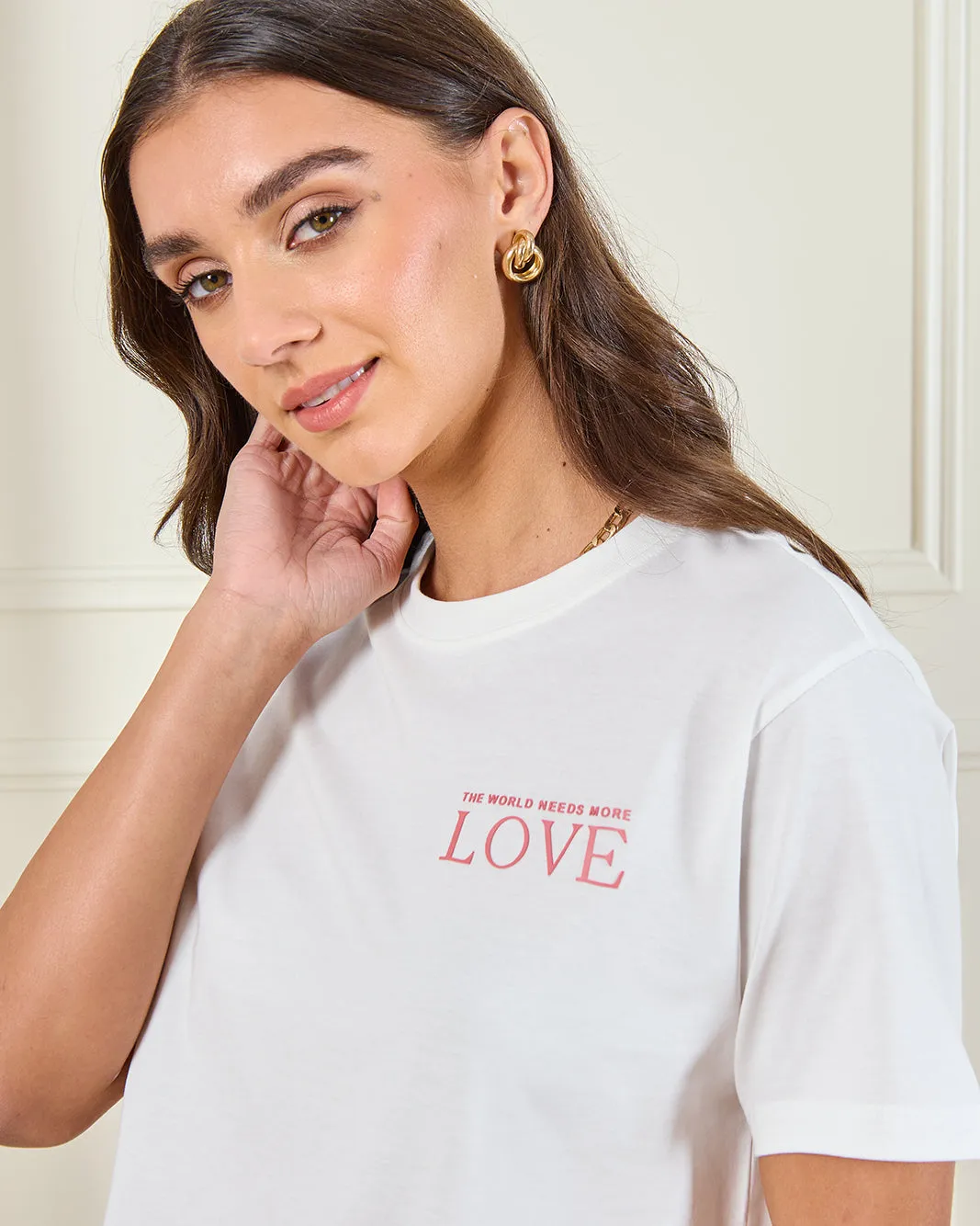 Women White Printed Oversized T-Shirt sold by Redtag product image thumbnail 4