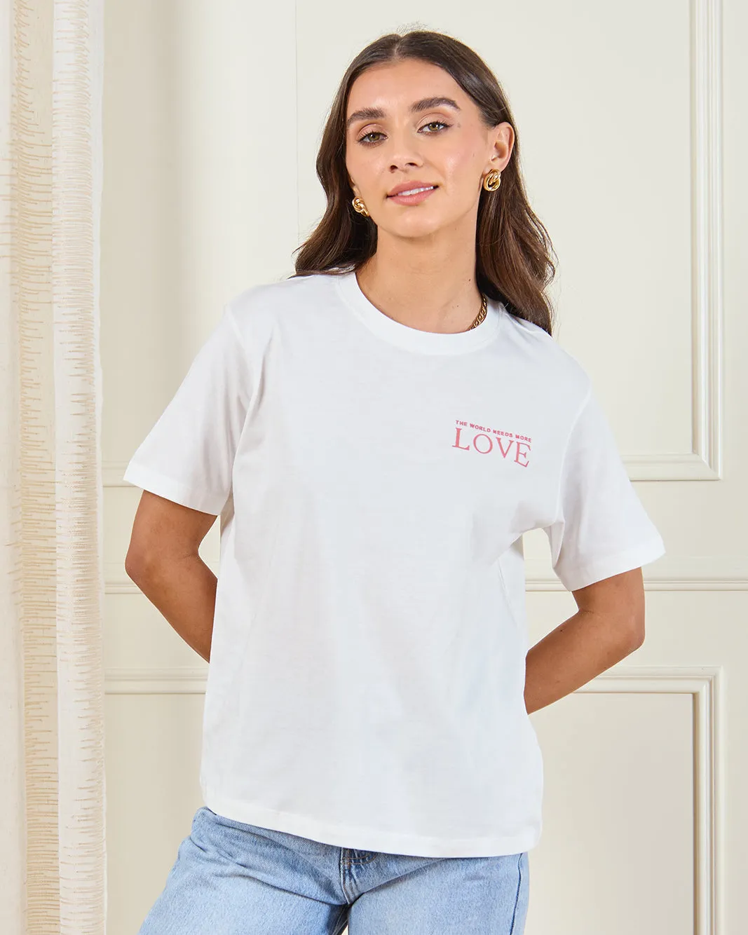 Women White Printed Oversized T-Shirt sold by Redtag product image thumbnail 2