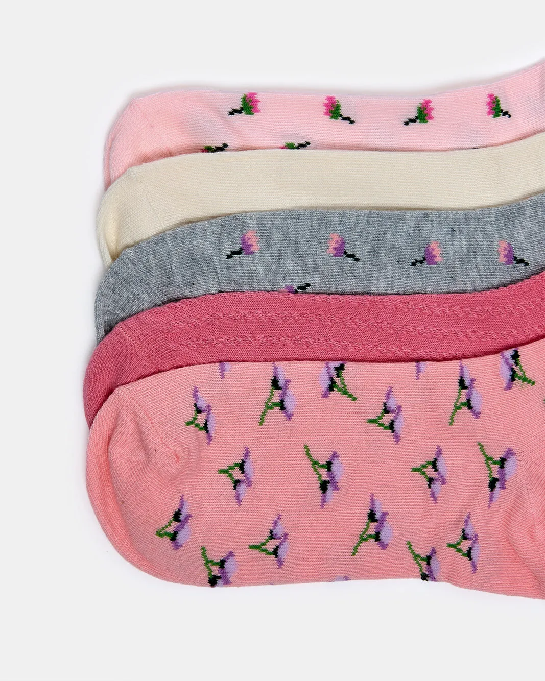 Women Assorted Ankle Length Socks (5 Pairs) sold by Redtag product image thumbnail 2