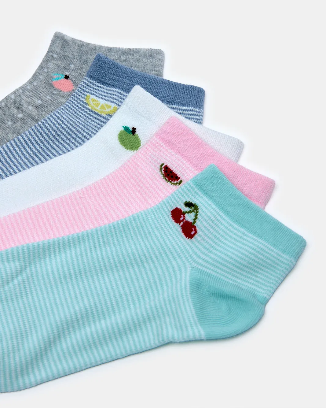 Women Assorted Ankle Length Socks (5 Pairs) sold by Redtag product image thumbnail 3