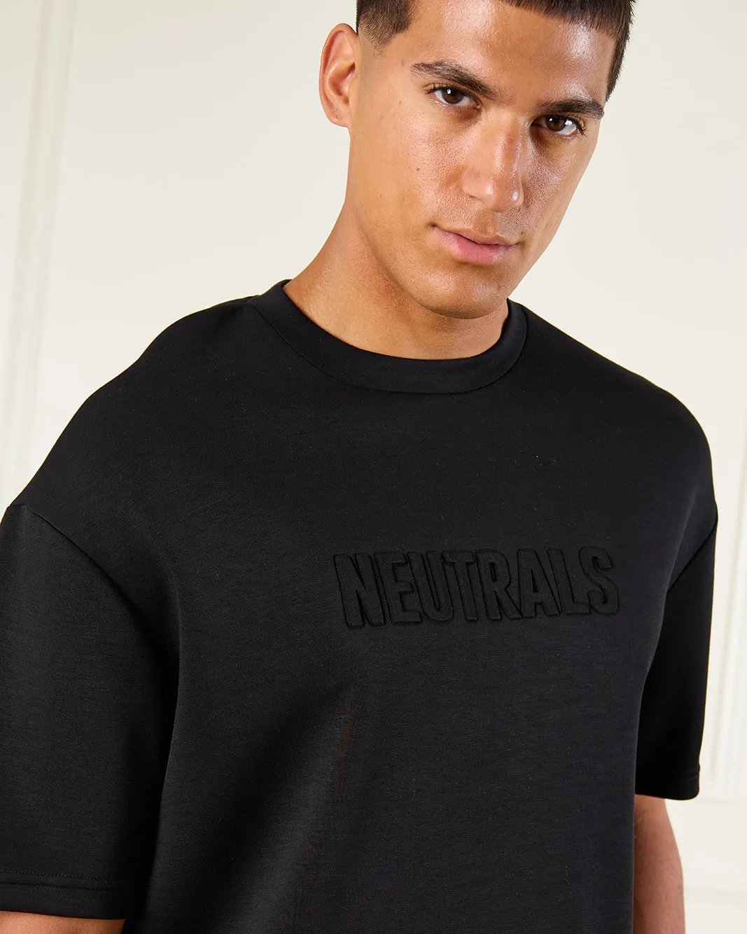 Men Black Lounge T-Shirt sold by Redtag product image thumbnail 4
