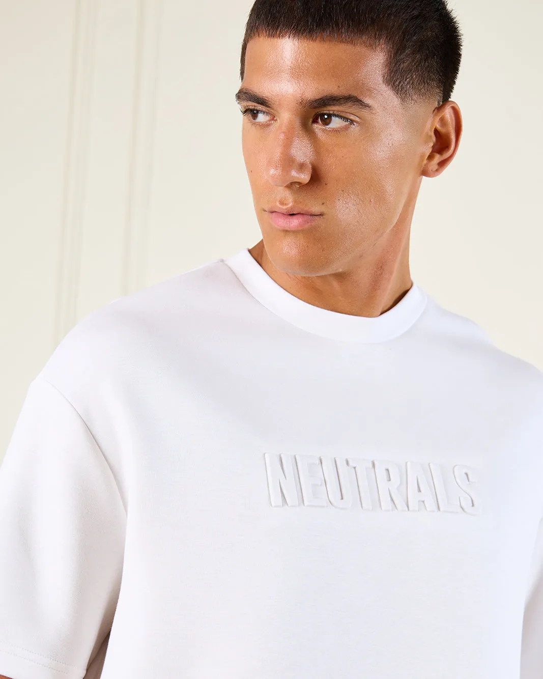 Men White Lounge T-Shirt sold by Redtag product image thumbnail 4