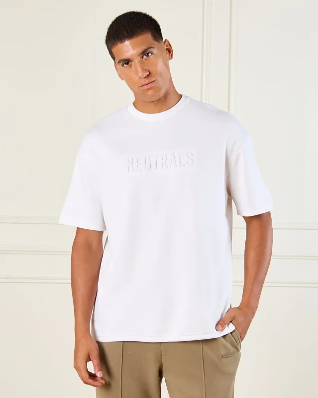 Men White Lounge T-Shirt sold by Redtag