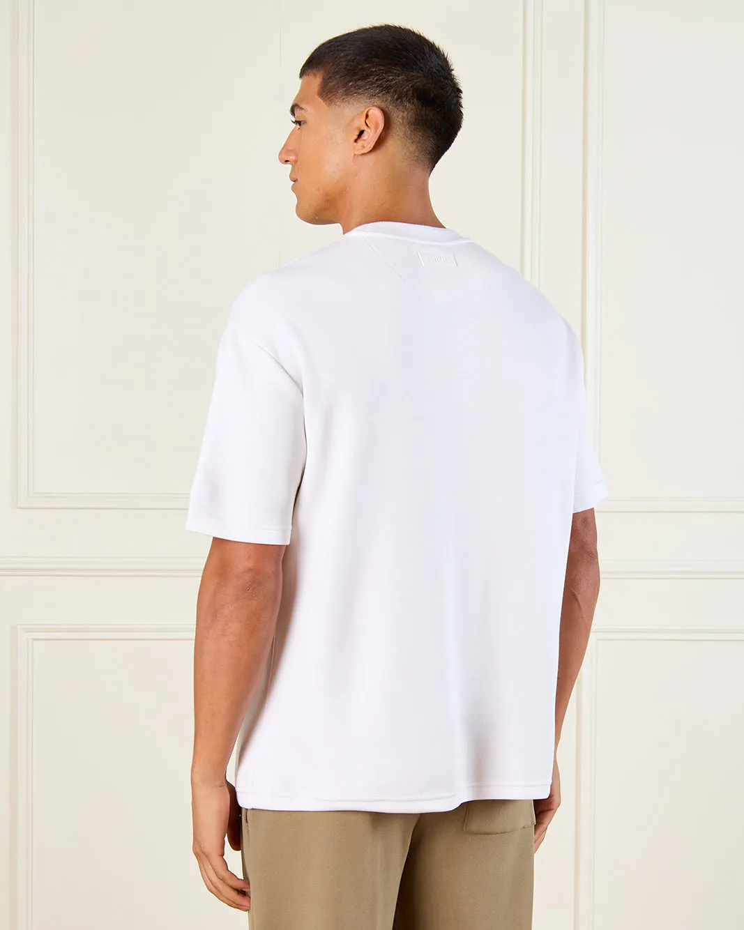 Men White Lounge T-Shirt sold by Redtag product image thumbnail 3