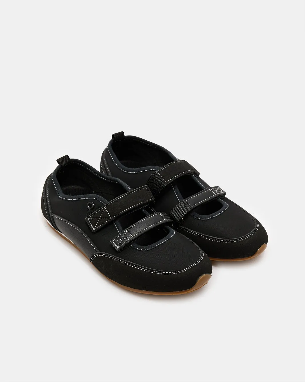 Women Black Velcro Trainer sold by Redtag product image thumbnail 2