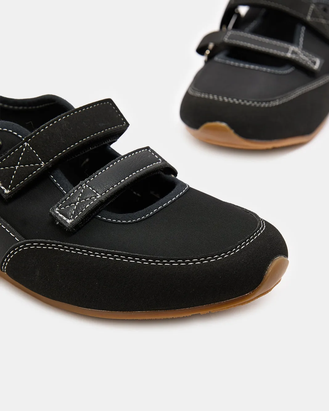 Women Black Velcro Trainer sold by Redtag product image thumbnail 3