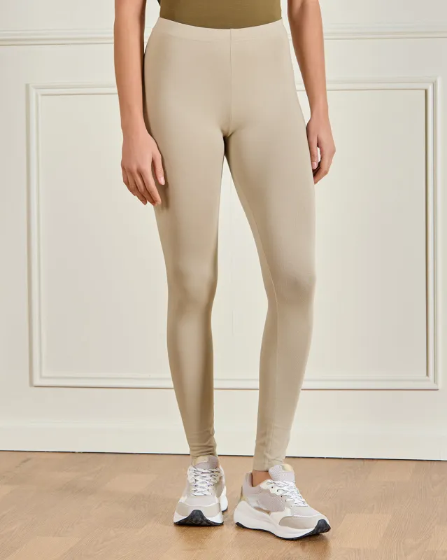 Women Green Long Length Leggings sold by Redtag