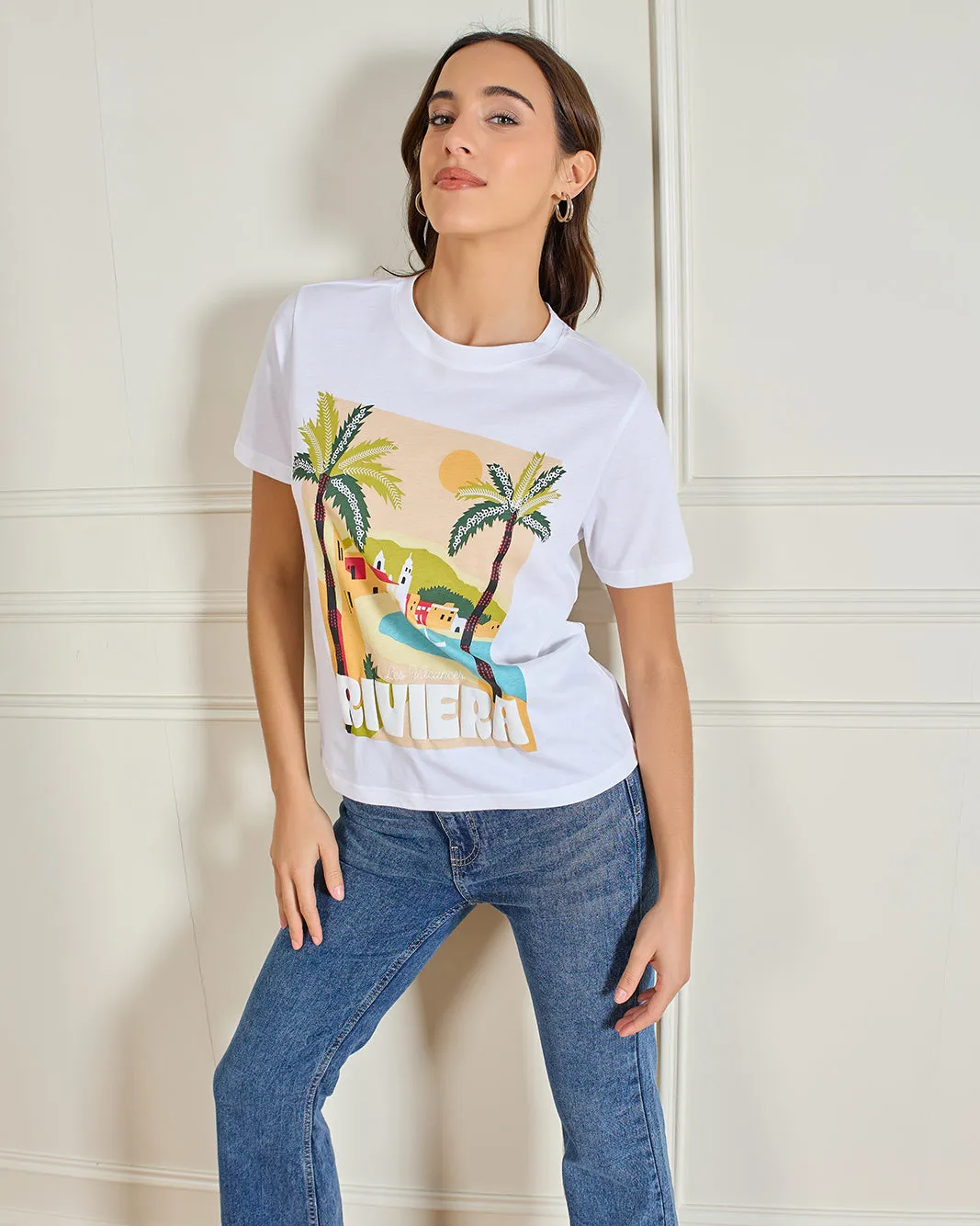 Women White Graphic T-Shirt sold by Redtag product image thumbnail 5