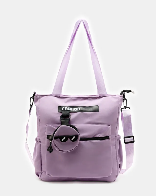 Women Purple Embellished Shopping Bag sold by Redtag