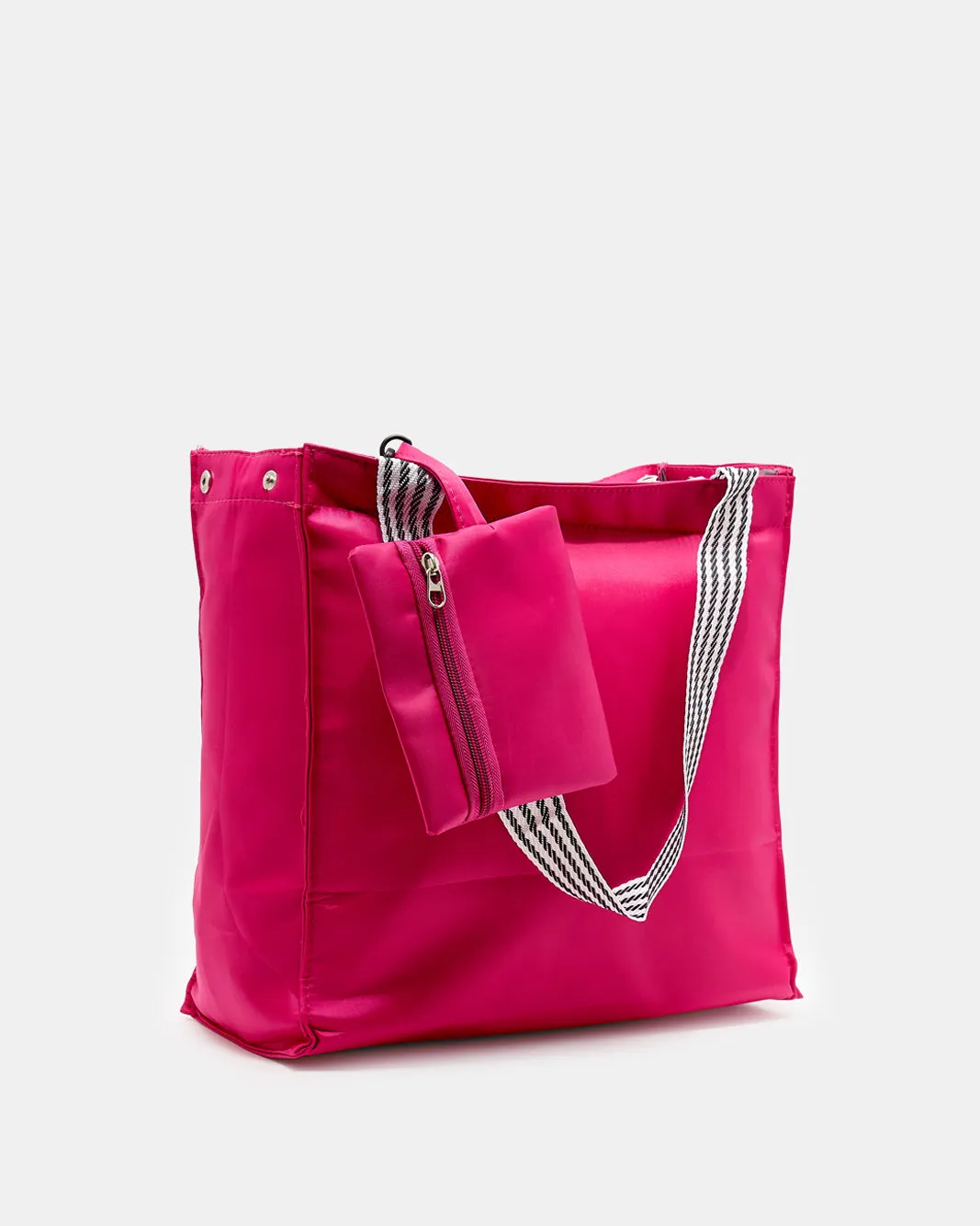 Women Fuchsia Printed Shopper Bag sold by Redtag product image thumbnail 3