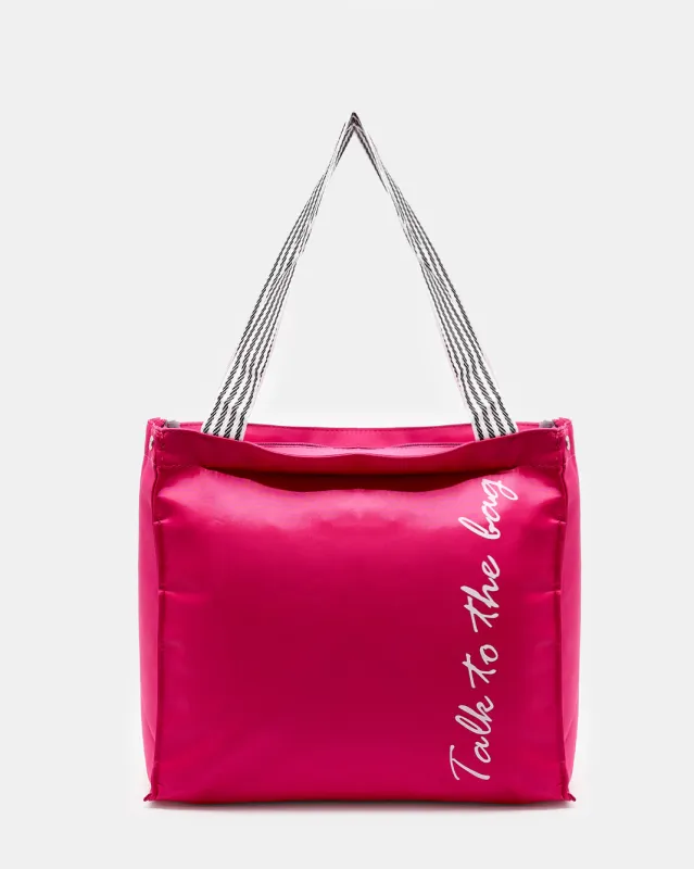 Women Fuchsia Printed Shopper Bag sold by Redtag