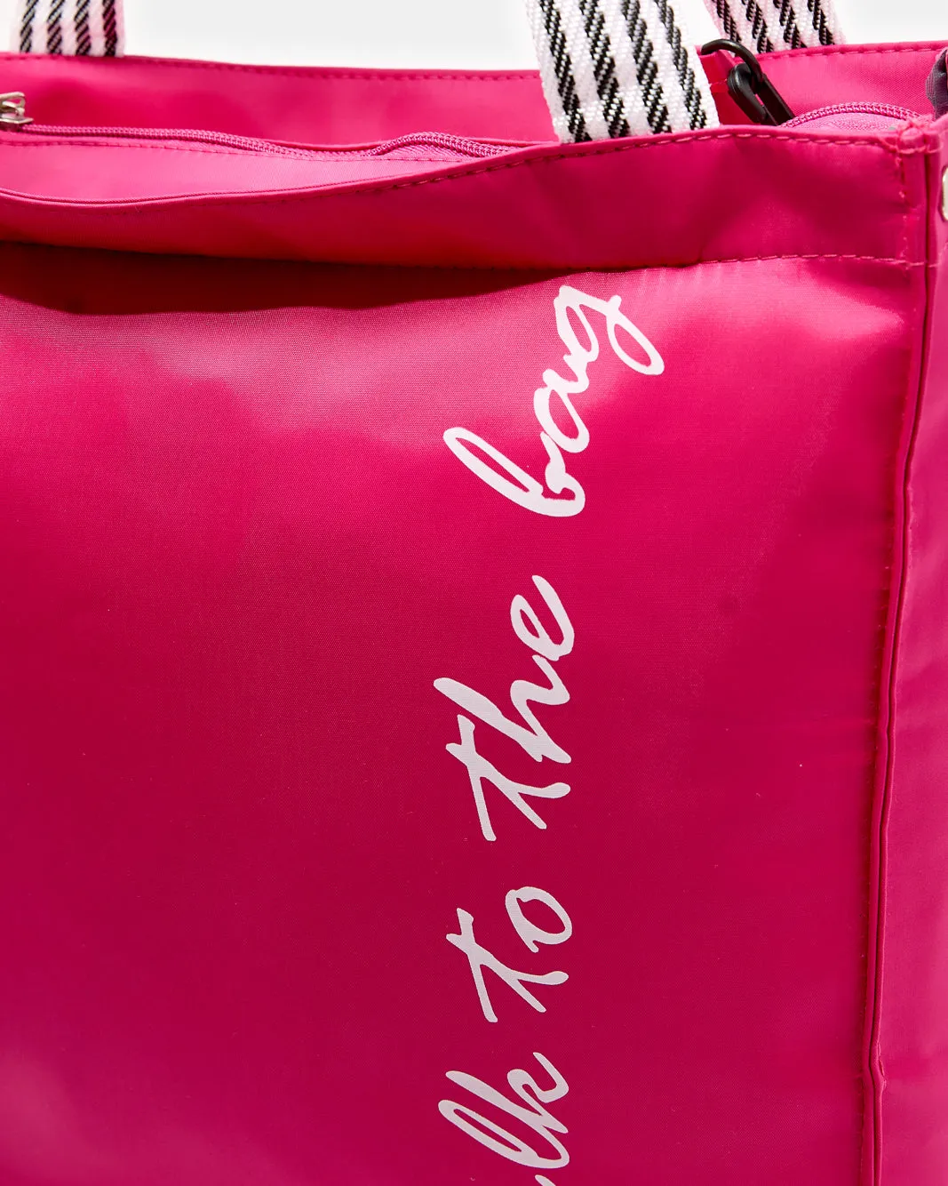 Women Fuchsia Printed Shopper Bag sold by Redtag product image thumbnail 2