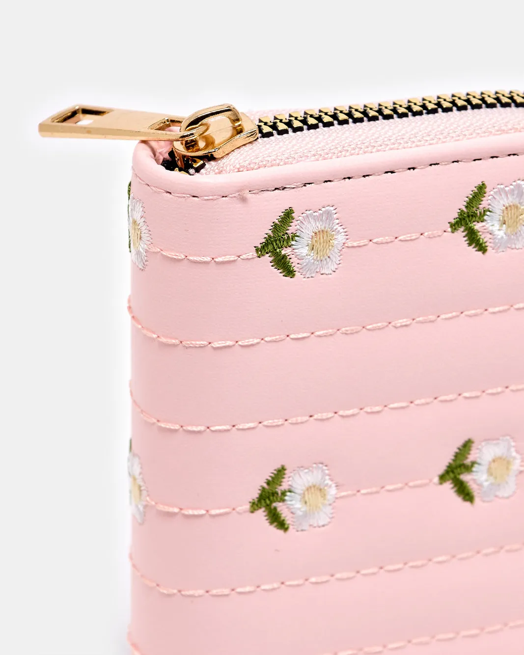 Women Pink Floral Quilted Purse sold by Redtag product image thumbnail 2