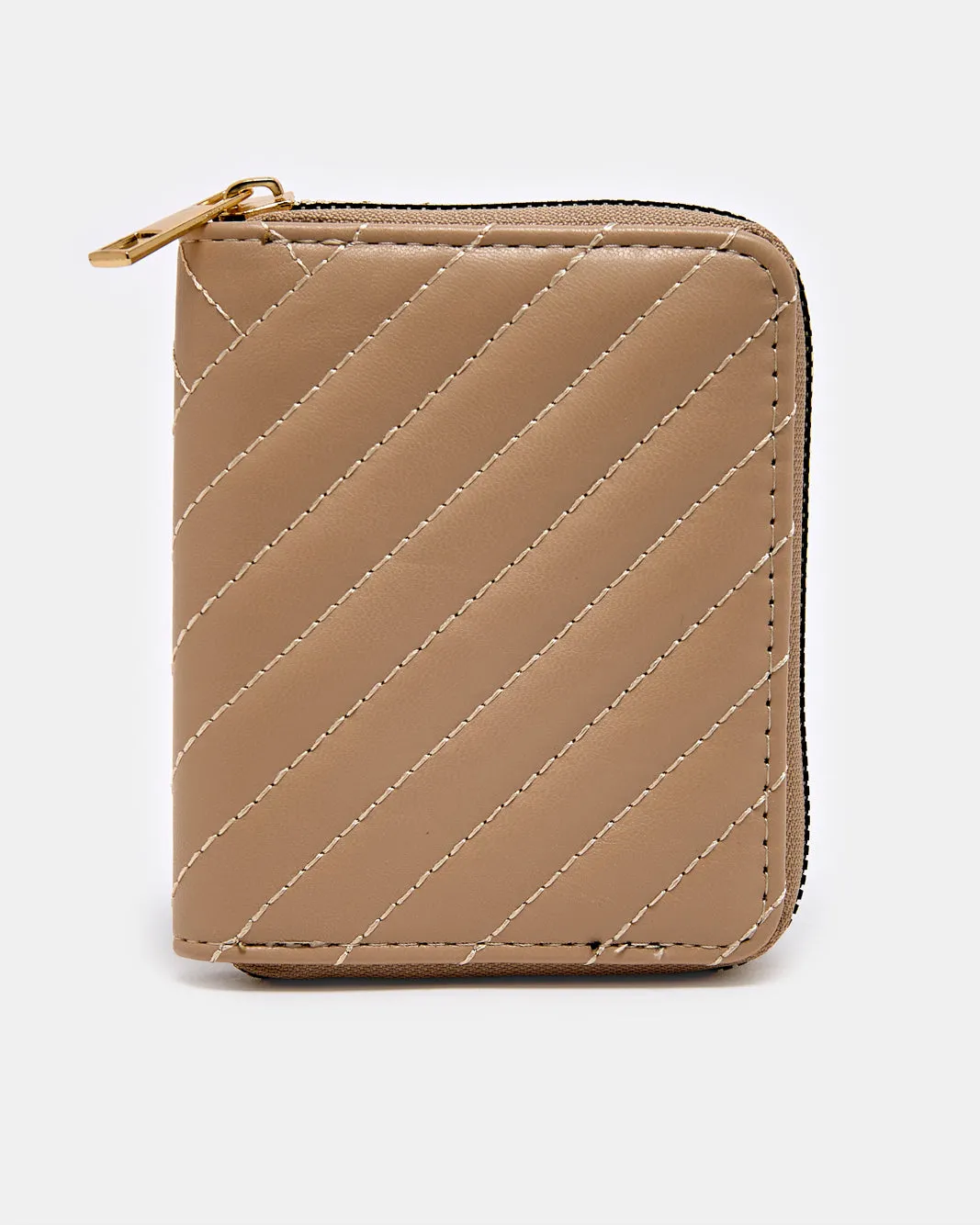 Women Beige Quilted Purse sold by Redtag