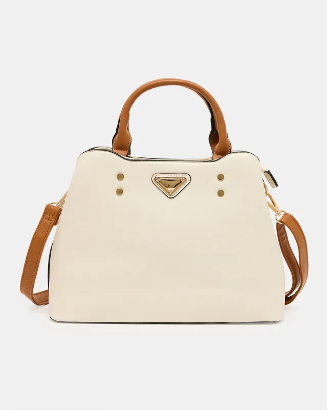Women Beige Embellished Day Bag sold by Redtag