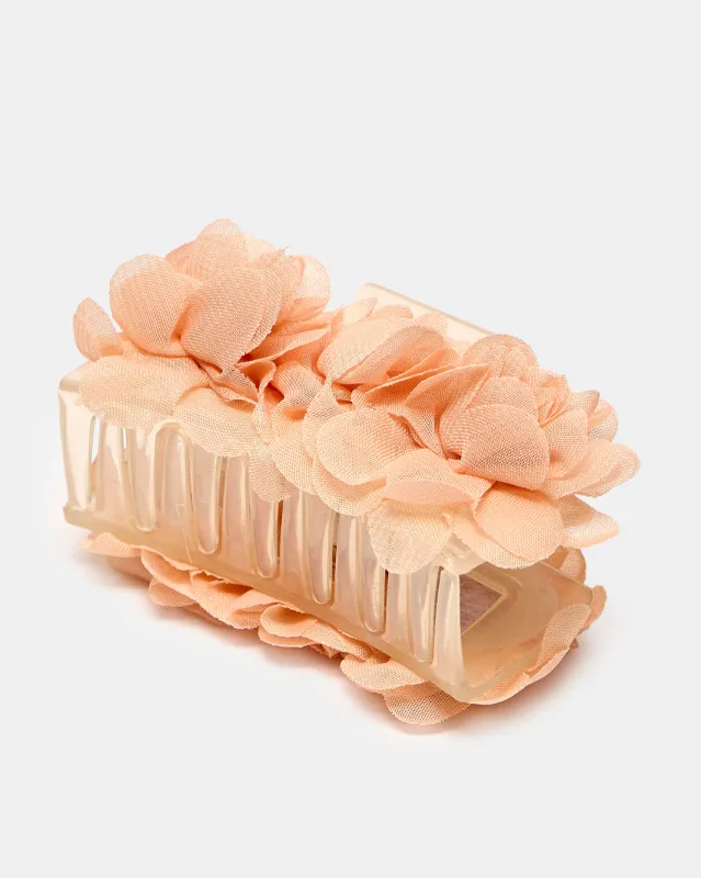 Women Pink Floral Hair Claw sold by Redtag