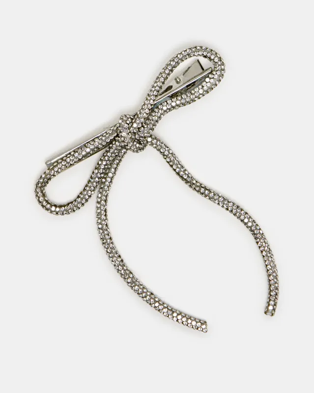 Women Silver Embellished Hair Clip sold by Redtag