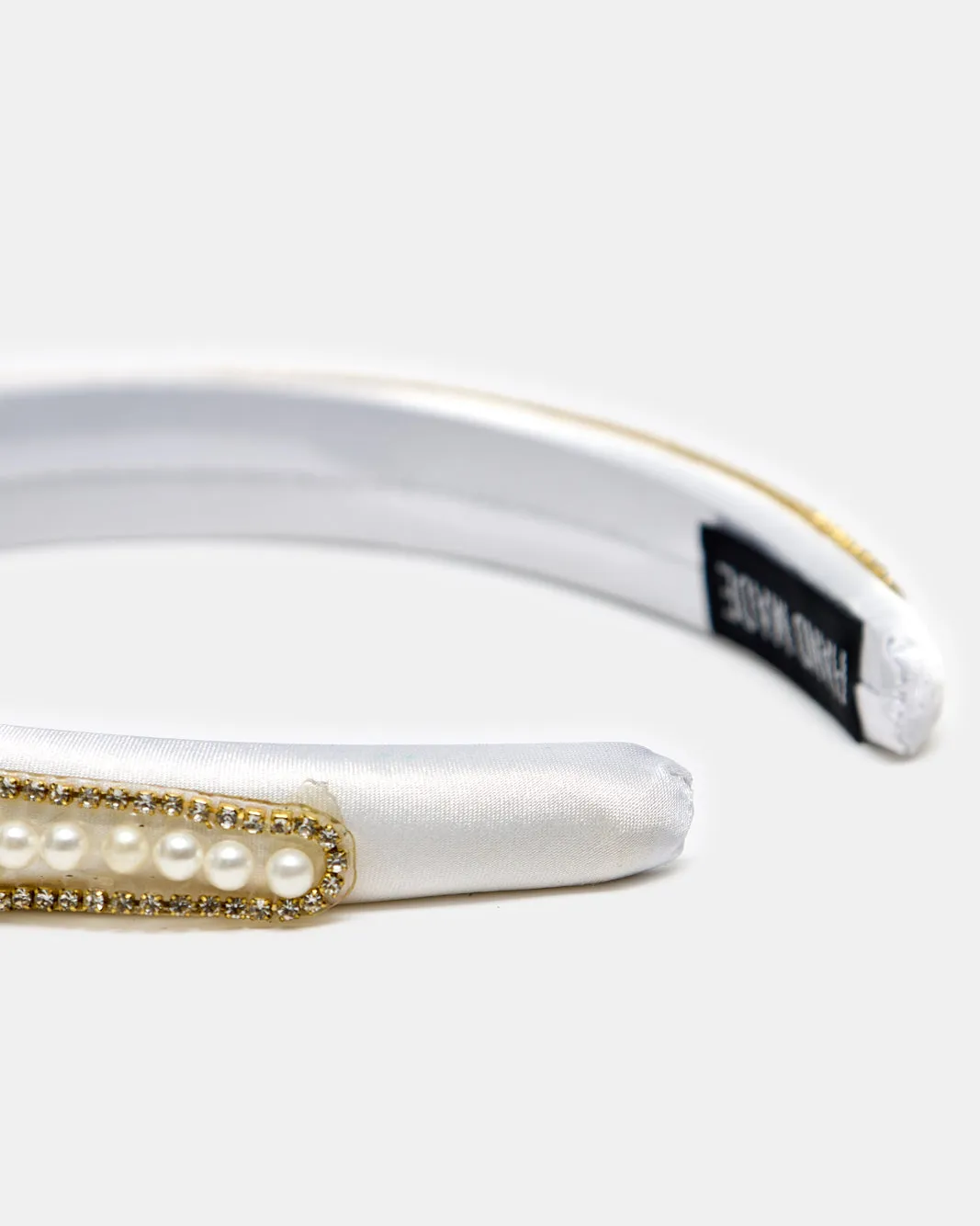 Women White Pearls Head Band sold by Redtag product image thumbnail 4