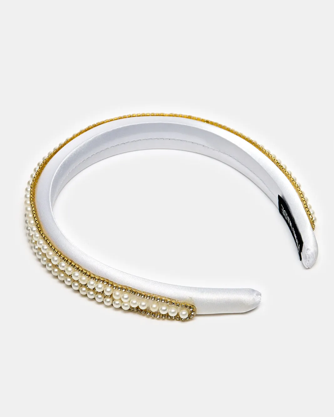 Women White Pearls Head Band sold by Redtag product image thumbnail 3