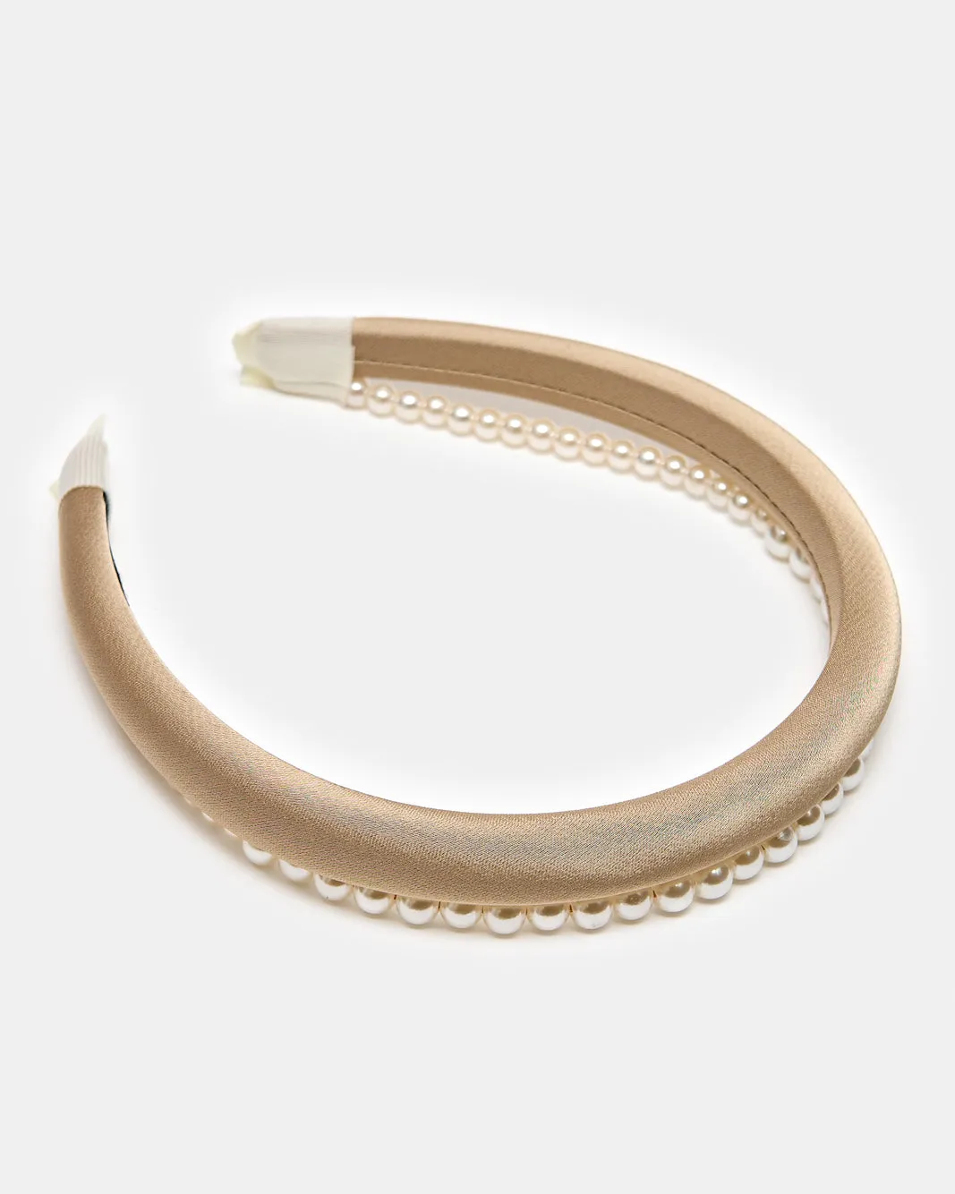 Women Beige Pearl Head Band sold by Redtag product image thumbnail 3