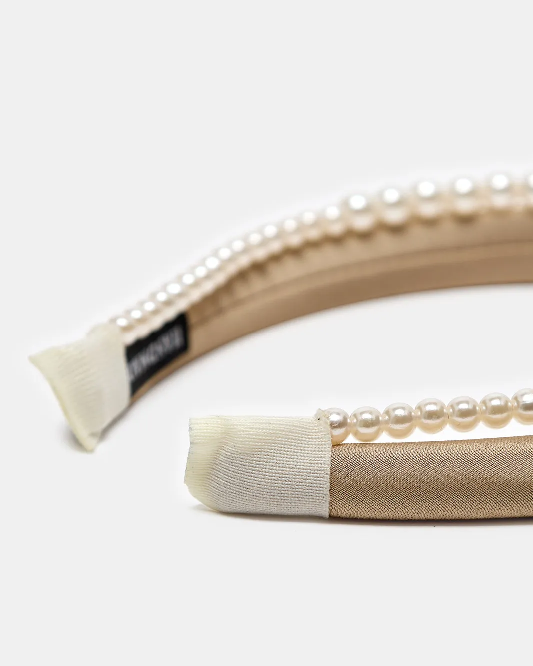 Women Beige Pearl Head Band sold by Redtag product image thumbnail 4