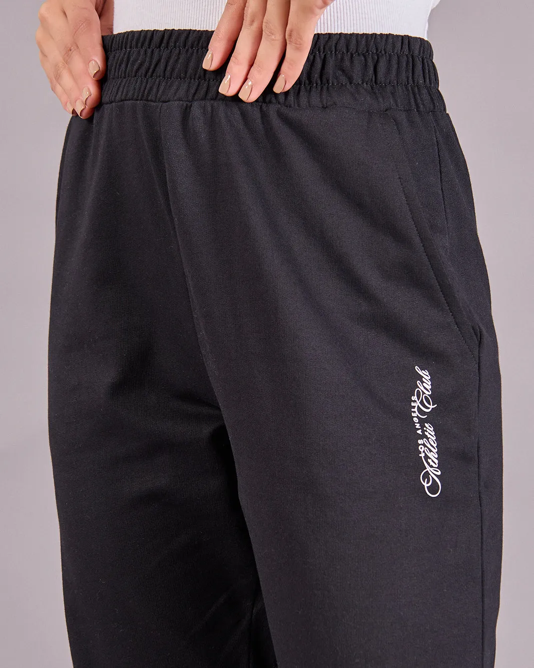 Women Black Printed Jogger Pants sold by Redtag product image thumbnail 4