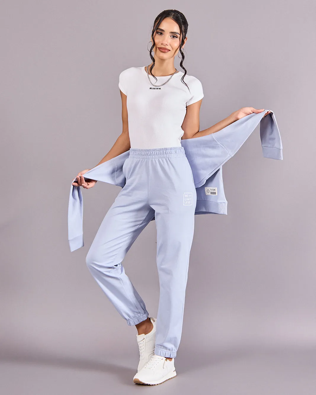 Women Blue Embroidered Jogger Pants sold by Redtag product image thumbnail 2