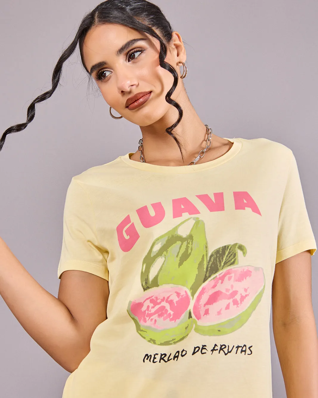 Women Yellow Printed T-Shirt sold by Redtag product image thumbnail 4