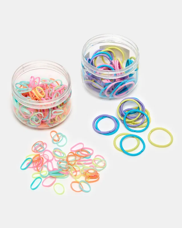 Women Assorted Elastic And Rubber Band Set (350 Piece) sold by Redtag