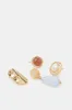 Women Gold Embellished Earrings Set (4 Pairs) sold by Redtag