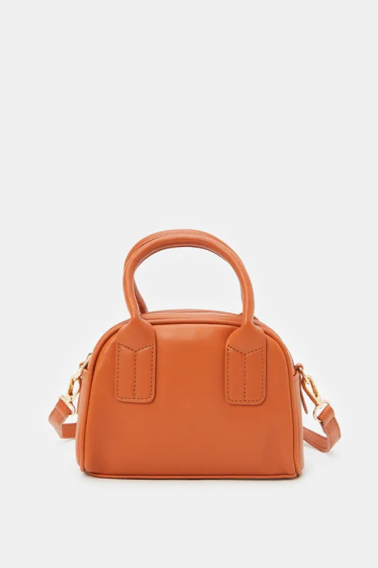 Women Tan Embellished Cross Body Bag sold by Redtag