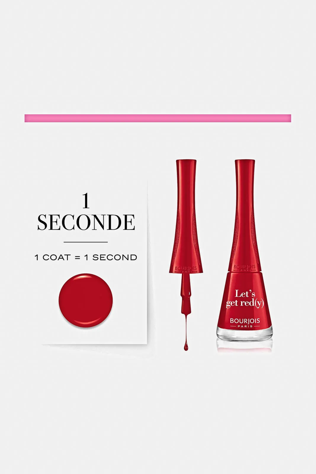 Bourjois 1 Seconde Nail Polish Colour 09- Let'S Get Red(Y) sold by Redtag product image thumbnail 3