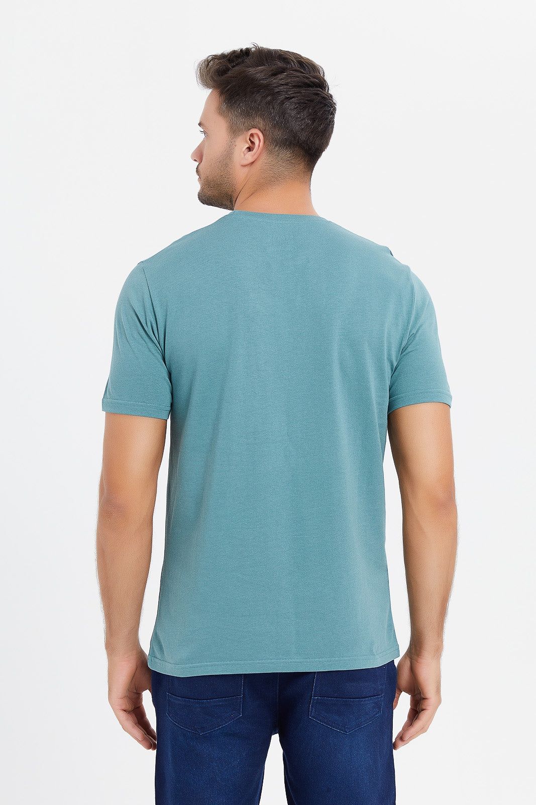 Men Green Graphic T-Shirt sold by Redtag product image thumbnail 3