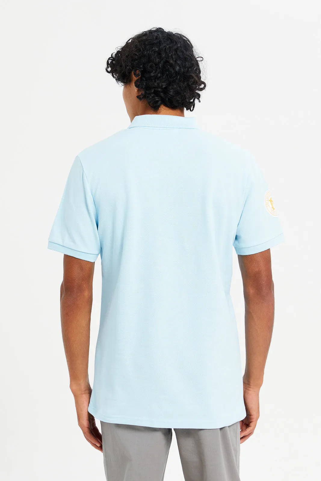 Men Blue Sports Varsity Polo Shirt sold by Redtag product image thumbnail 3