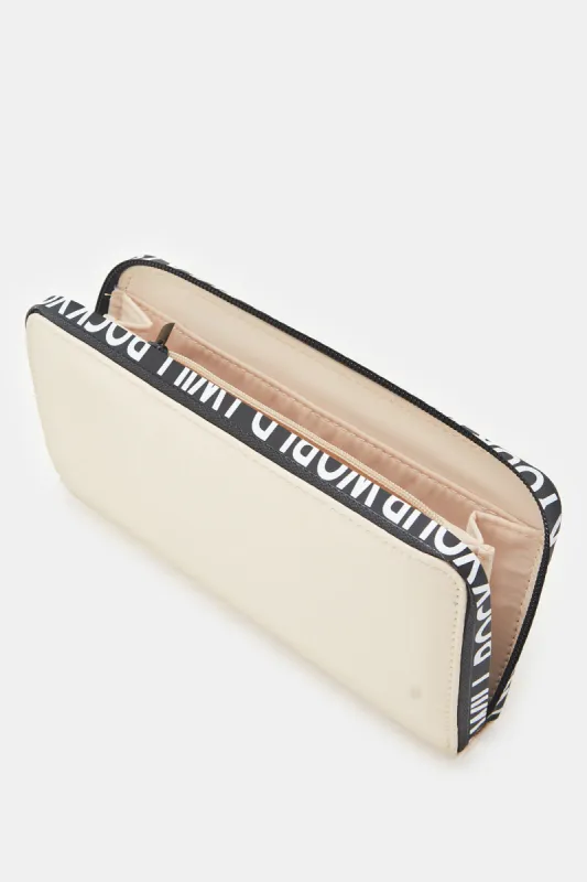 Women Beige Regular Wallet sold by Redtag