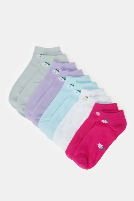 Women Assorted Ankle Length Socks (5 Pairs) sold by Redtag