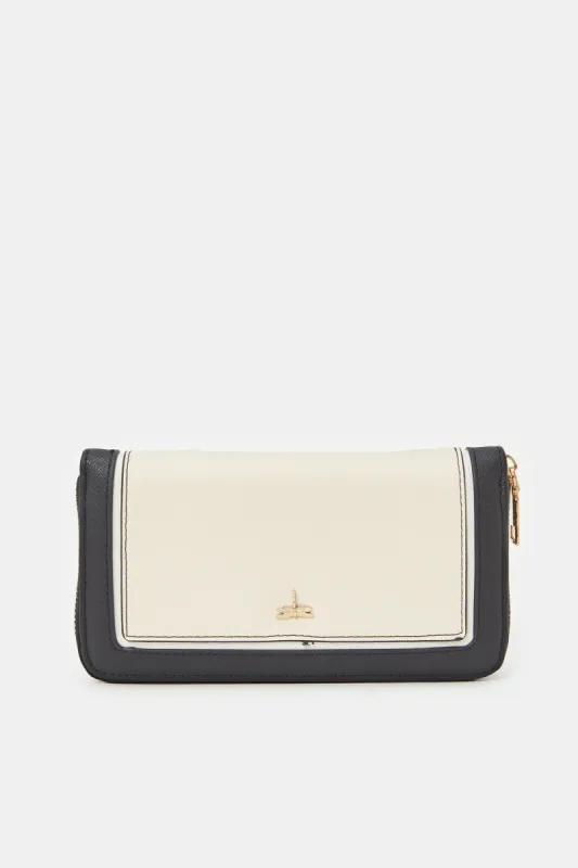 Women Ivory Embellished Wallet sold by Redtag