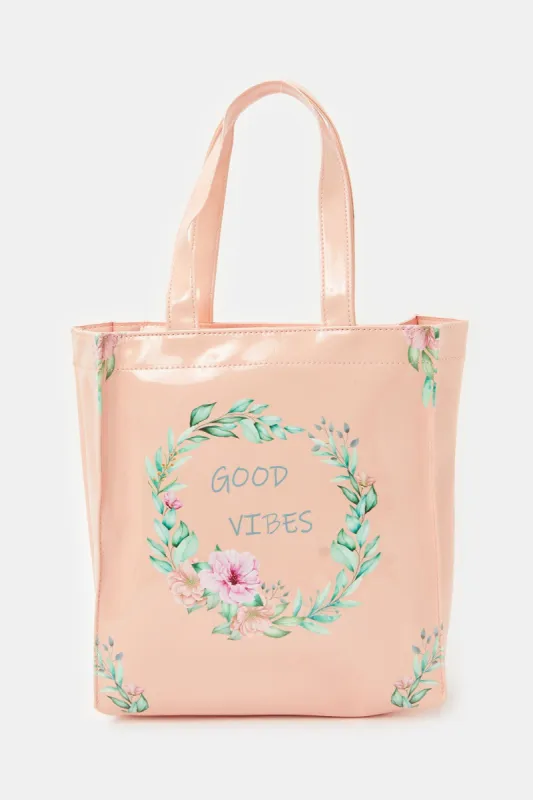 Women Pink Shopper Bag sold by Redtag