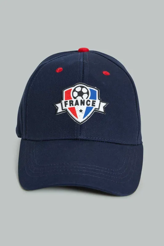 Men Navy France Football Cap sold by Redtag