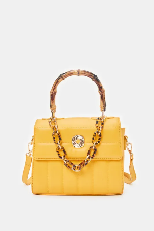 Women Mustard Cross Body Bag sold by Redtag