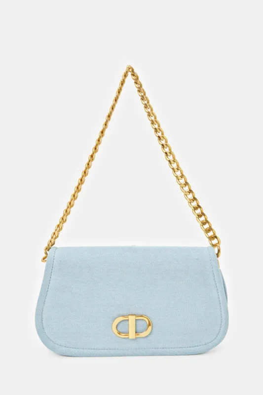 Women Blue Denim Cross Body Bag sold by Redtag